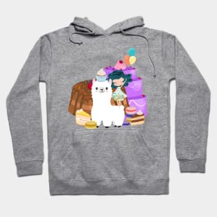 Alpaca cake party Hoodie